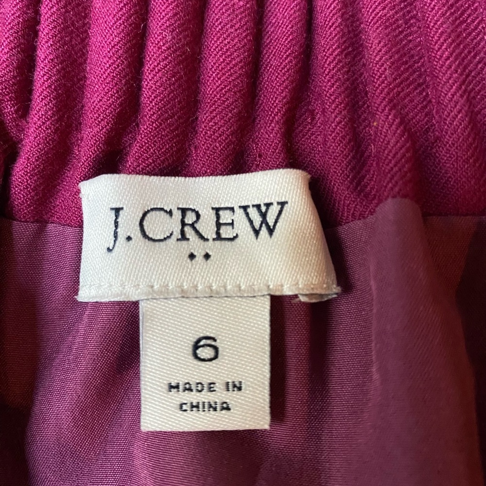JCrew Raspberry Wool Skirt - Picture 3 of 5